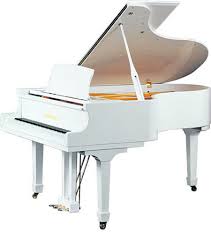 White Baby Grand